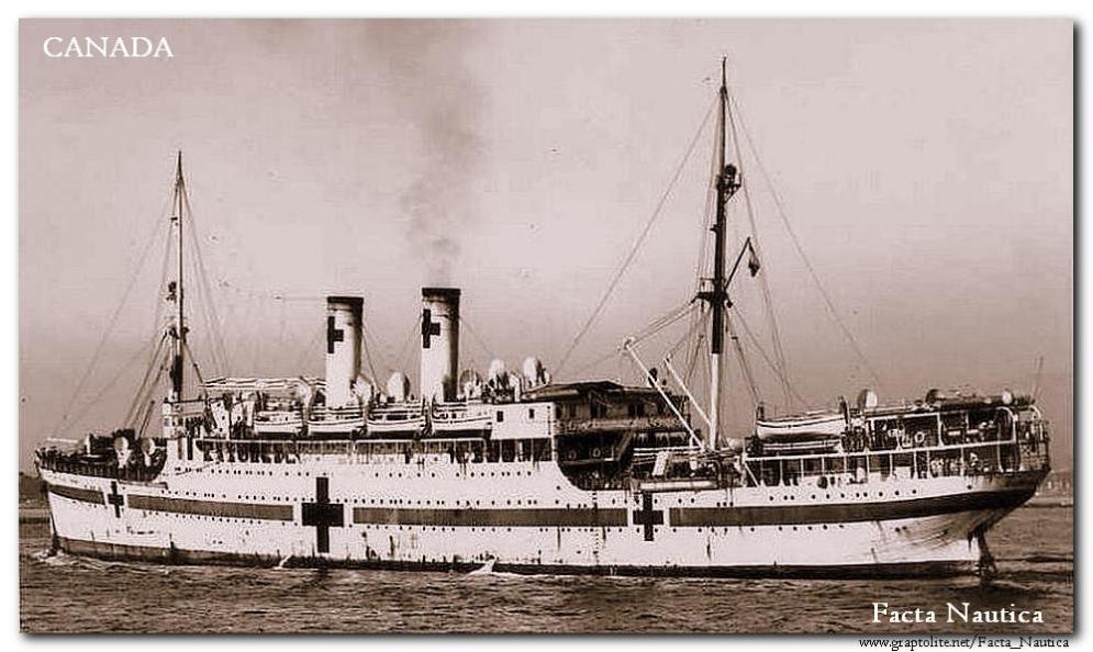 The French hospital ship CANADA.